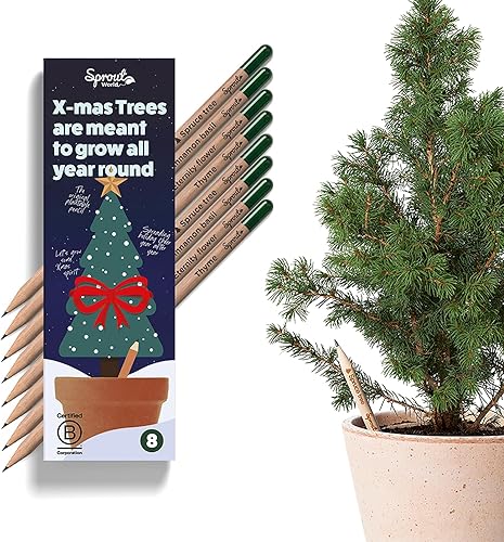 Miniatura 2 de Sprout World Plantable Lápices  Edición de amor festivo  Caja de madera  Preafilados  Lápices de madera HB con surtido de semillas temáticas de