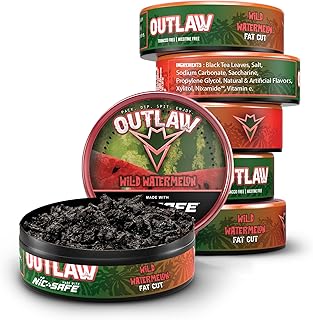 Outlaw Watermelon NiC-Safe™ Fat Cut - 6 Pack - Nicotine Alternative - Tobacco Free Dip