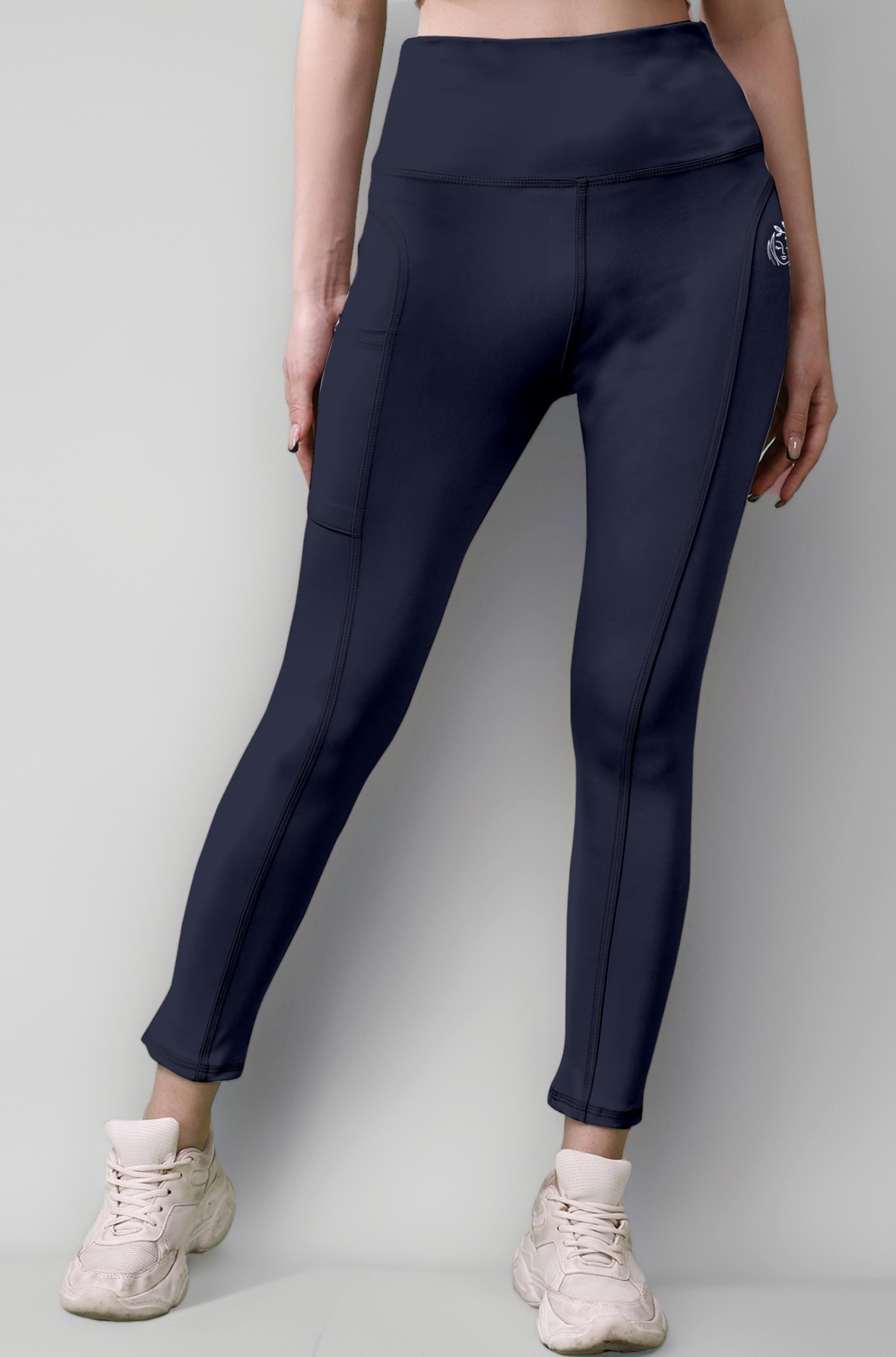 POOJARAN Workout Activewear Pant with Side Pocket | High Waist for Women and Girls' | Yoga Leggings for Gym,Yoga,Running,Cycling