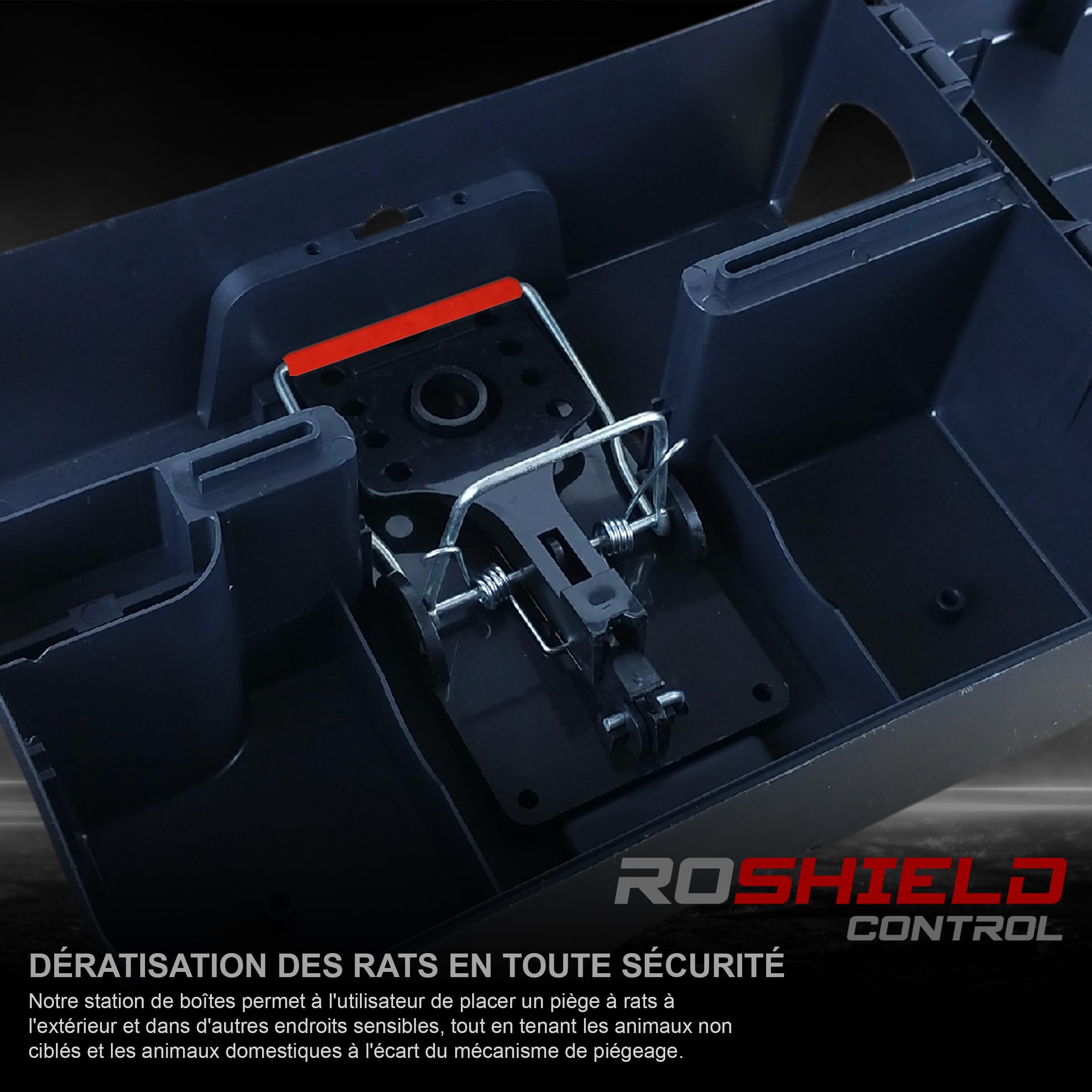 Roshield 2 x boîte protectrice pour pièges à Rats externes - Kit Anti-rongeurs et Anti-nuisibles pour Le Jardin, sans Poison - Qualité Professionnelle Verte