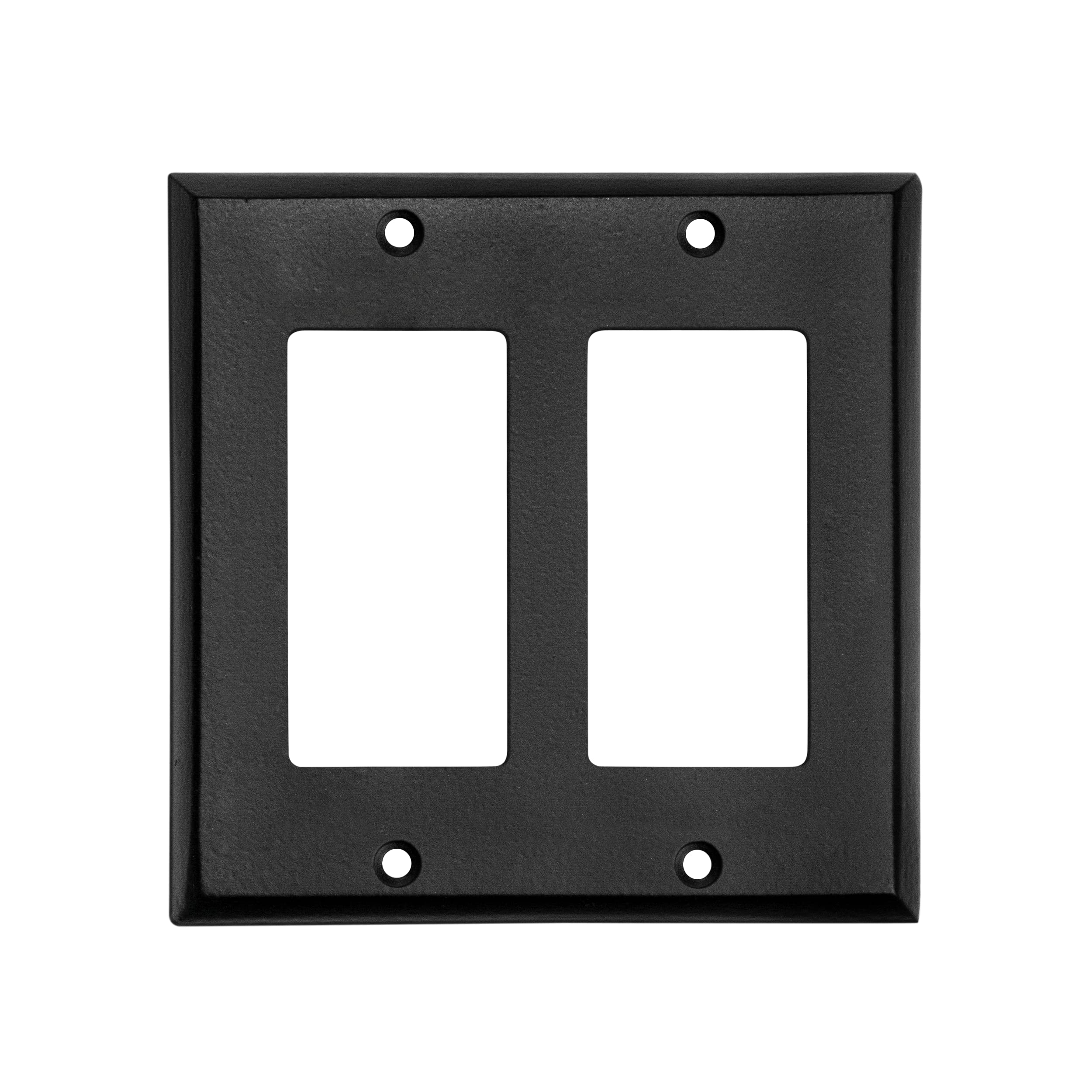 Nostalgic Ageless Iron Double Rocker/GFI Switch Plate