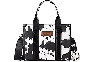 Western Cow Print Leather Purse