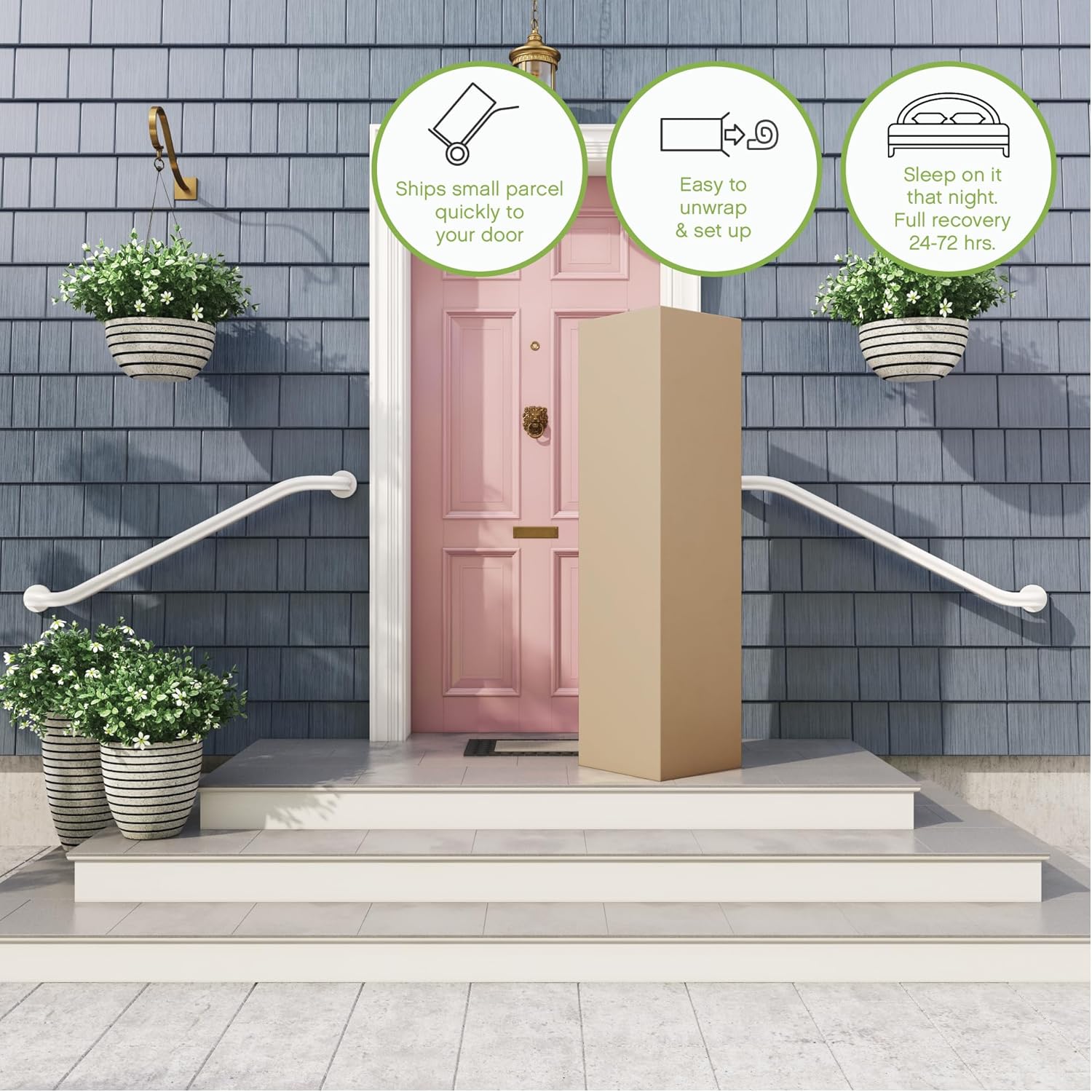 Classic Brands Gramercy Cool Gel Memory Foam and Innerspring Hybrid 14-Inch Euro Pillow Top Mattress, Mattress in a Box, Queen