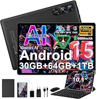 Tablet Android 15 Gemini AI 10 pollici, 30GB+64GB,6000mAh,Widevine L1