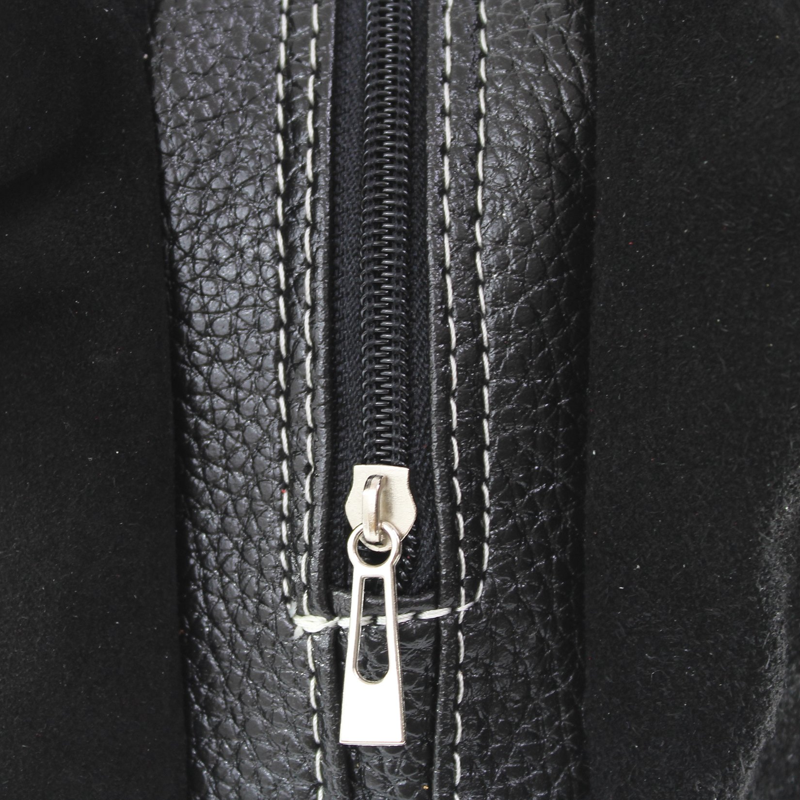 Chicca Borse CTM Borsa a Mano da Donna in Vera Pelle Scamosciata Made in Italy - 32x20x14 cm