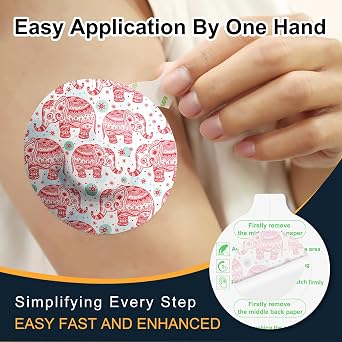 35Pack Libre 2 Plus Sensor Covers & Lingo Glucose Monitor Patches with Caps