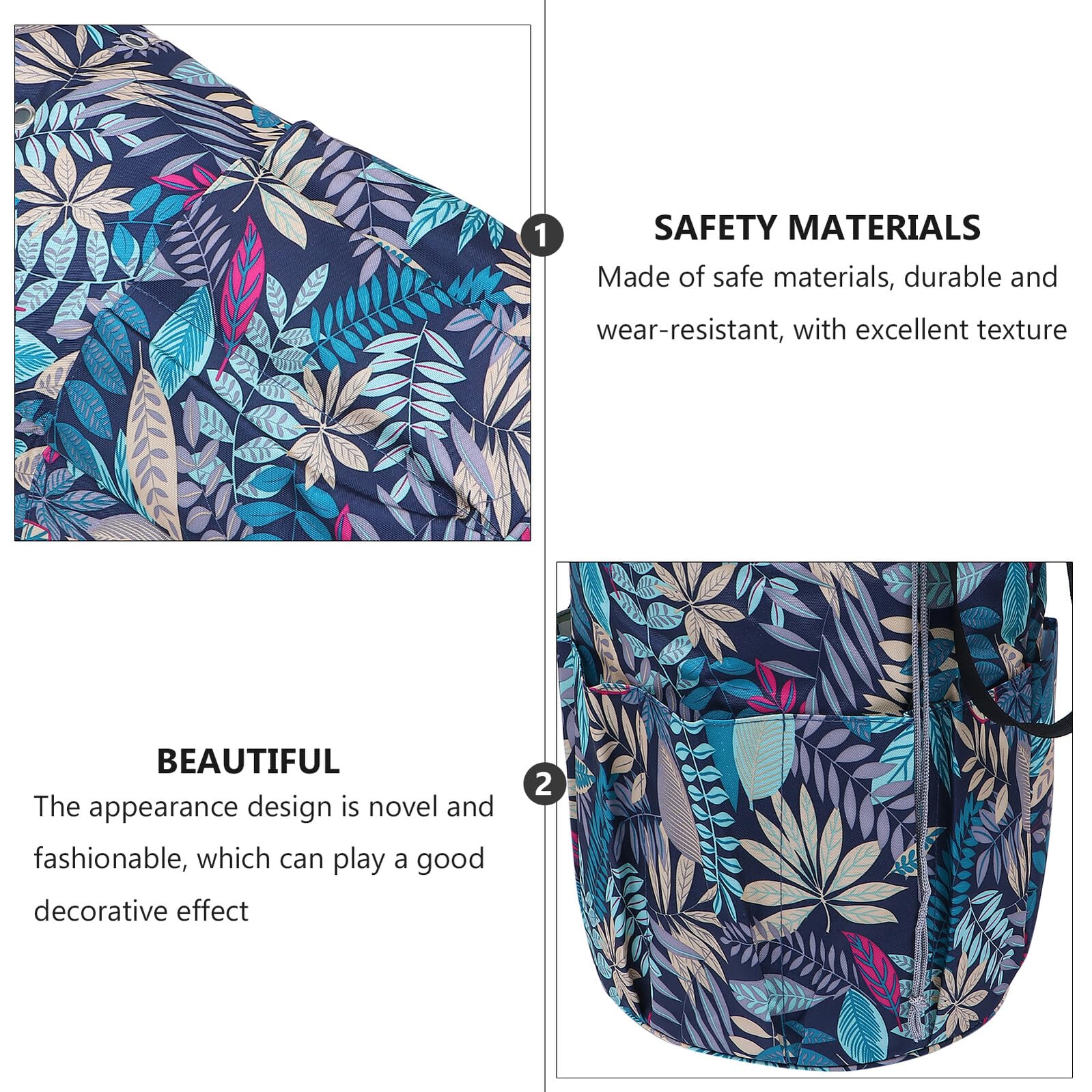 Multifunktionale Oxford Aufbewahrungstasche für Handarbeiten Widerstandsfähige Garn organizer Tasche mit Seitenfach für Häkel Strickzubehör Tragbarer Projekttasche für Garn und