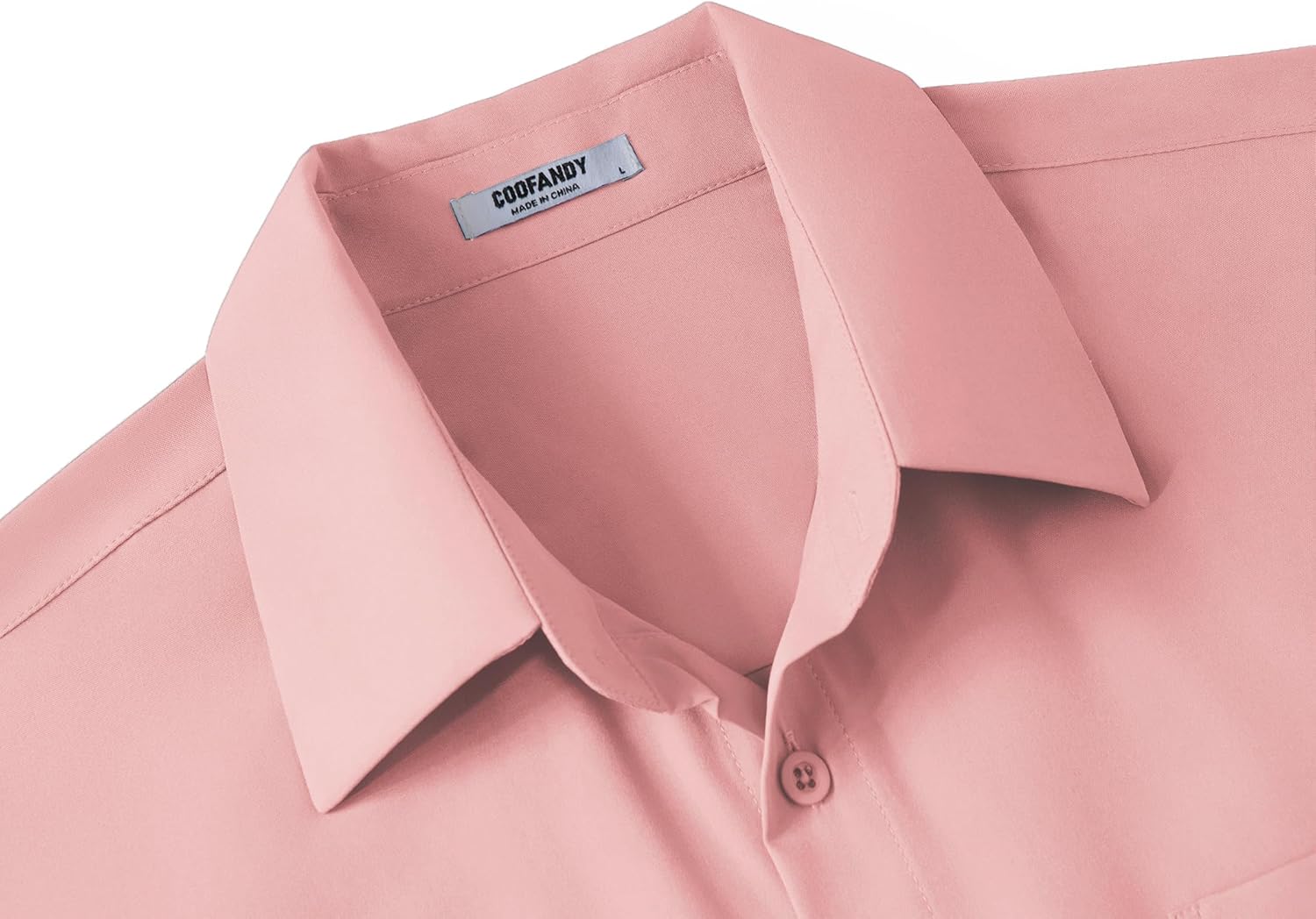 COOFANDY Big & Tall Shirts for Men Short Sleeve Button Down Casual Dress Shirts - Image 5