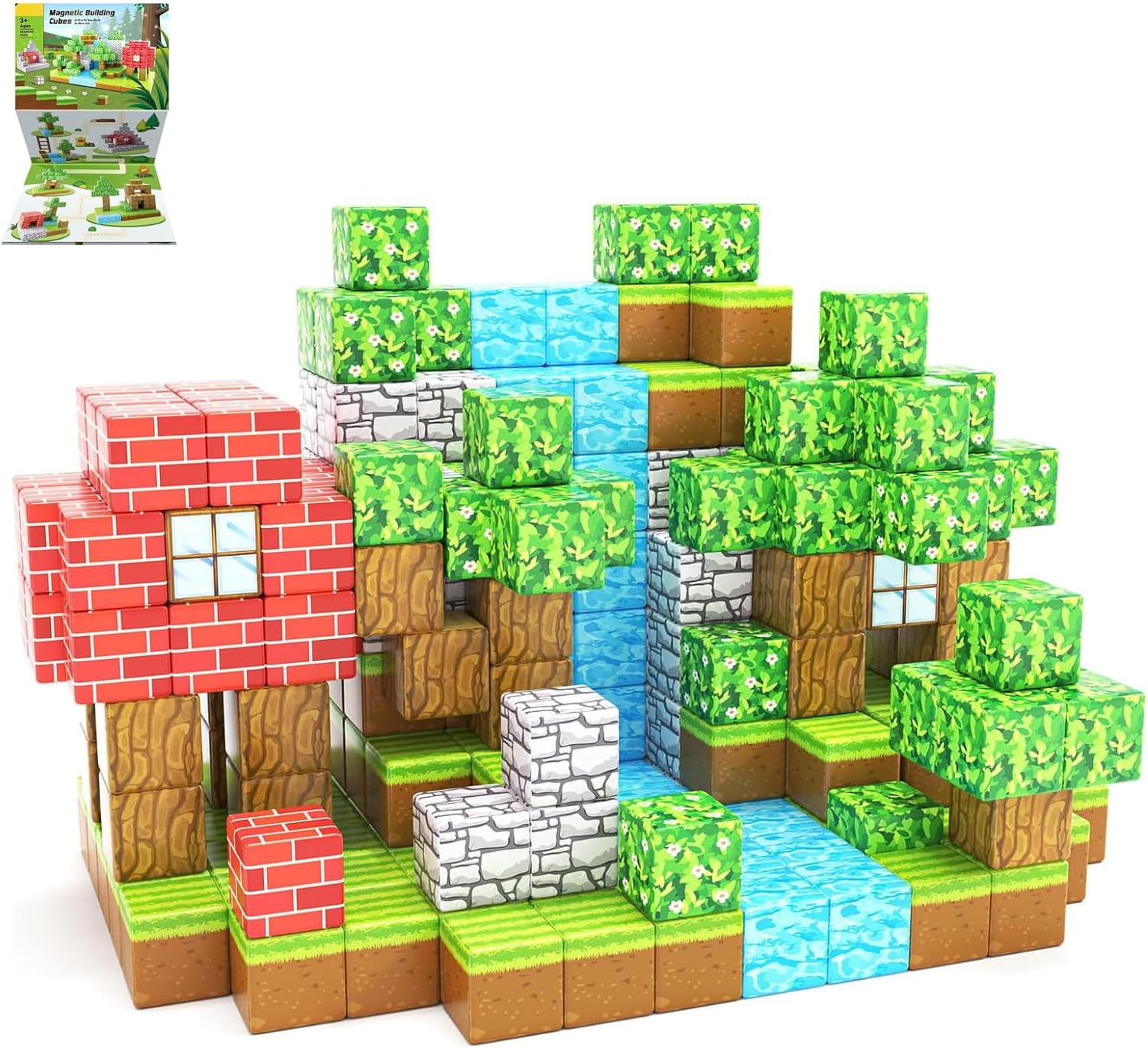 Magnetic Blocks, 100PCS Game-Based...