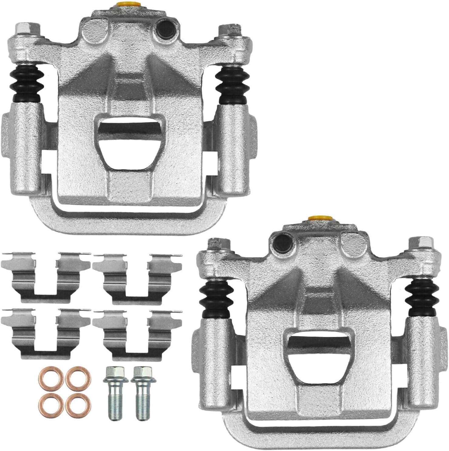 Disc Brake Caliper with Bracket Rear Left and Right Pair for Nissan Altima 2007 2008 2009 2010 2011 2012 2.5L 3.5L
