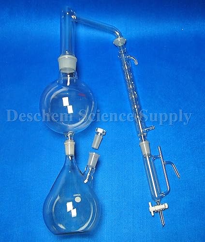 Miniatura 3 de Aparato de destilación de vapor de aceite esencial, unidad de destilación, con kit de condensador Allihnn