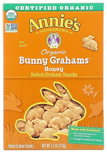 Miniatura 35 de Annie's Organic Cheddar Bunnies - Conejitos horneados de queso cheddar, Graham Snacks