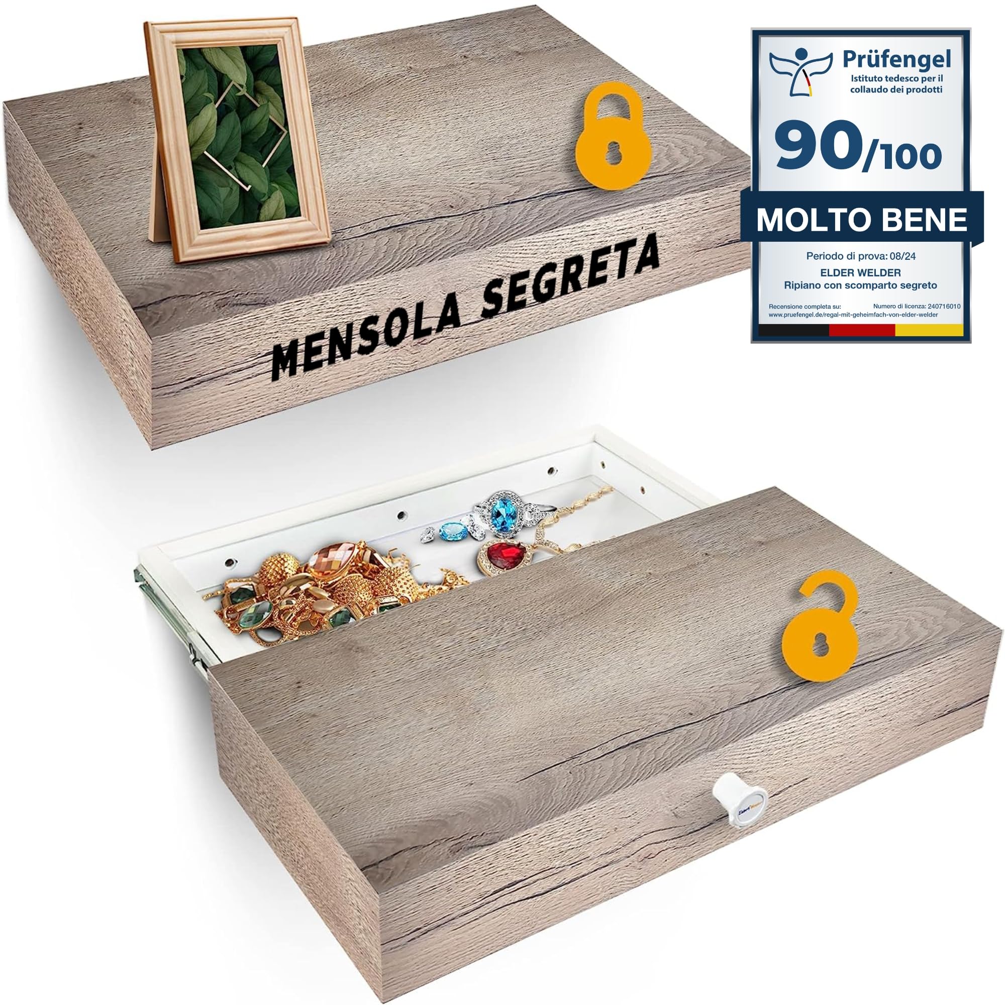 Cassaforte Nascosta A Presa Elettrica - Nascondiglio Invisibile Per Oggetti Di Valore, 1L Di Capacità - Foto 8