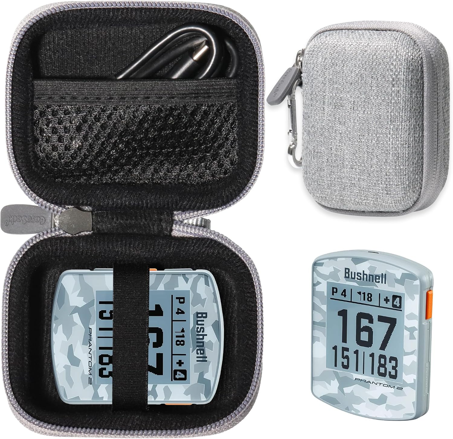 Golf GPS Case for Bushnell Phantom 3 Handheld Golf GPS, Phantom 2, Phantom, Neo Ghost Golf GPS, Garmin 010-01959-00 Approach G10