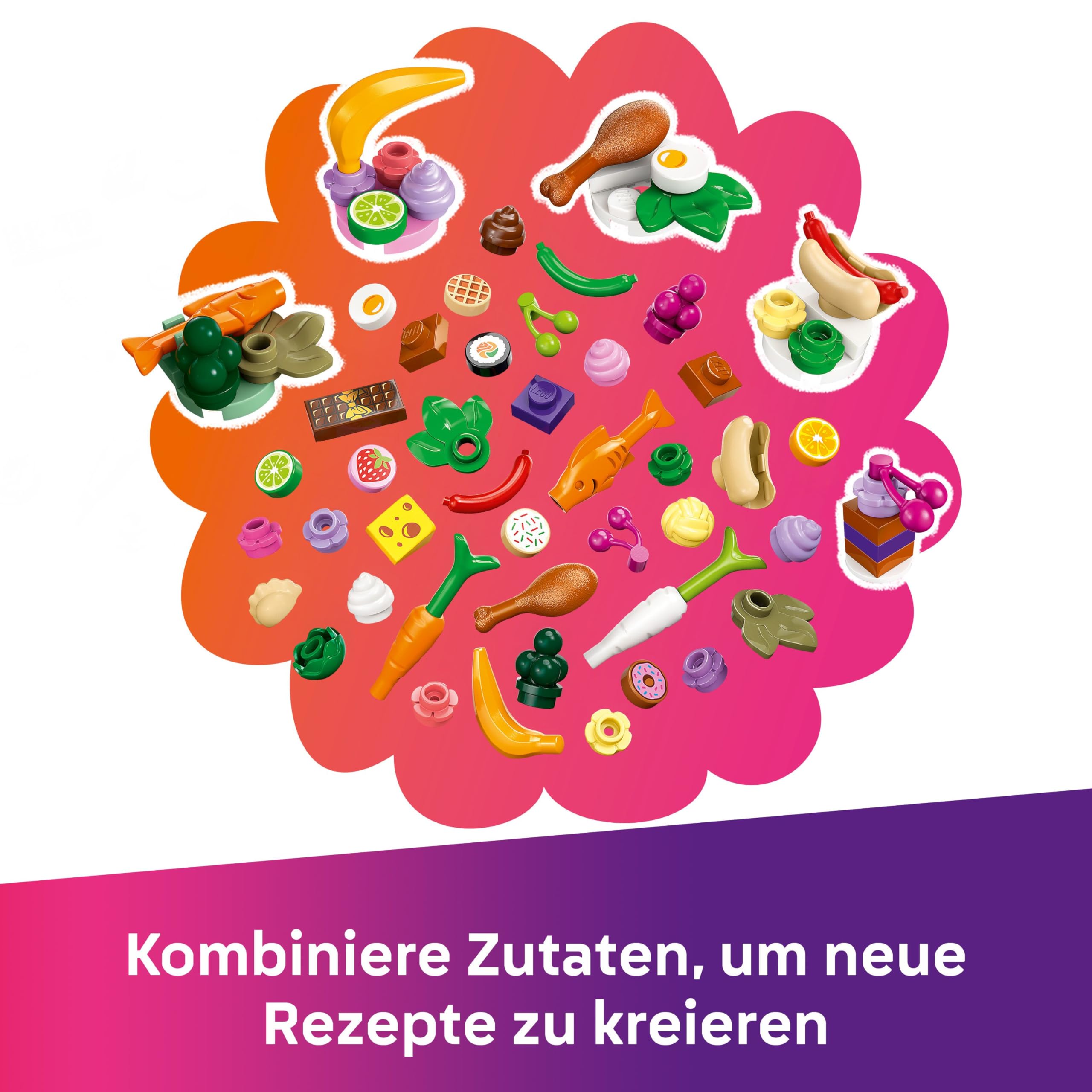 LEGO Friends Restaurant und Kochschule, Spielset für Rollenspiele, Lernspielzeug für Kinder ab 8 Jahren, fördert soziale Entwicklung, Geschenk zum Geburtstag oder zu Weihnachten für Mädchen 42655