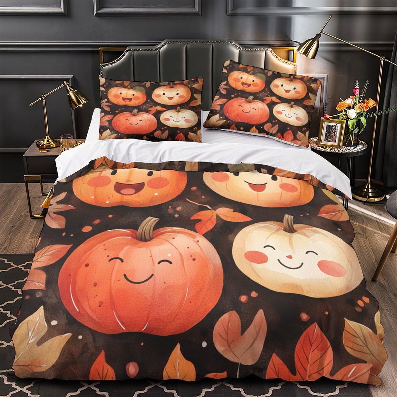 Parure de couette microfibre légère lit couple entretien facile