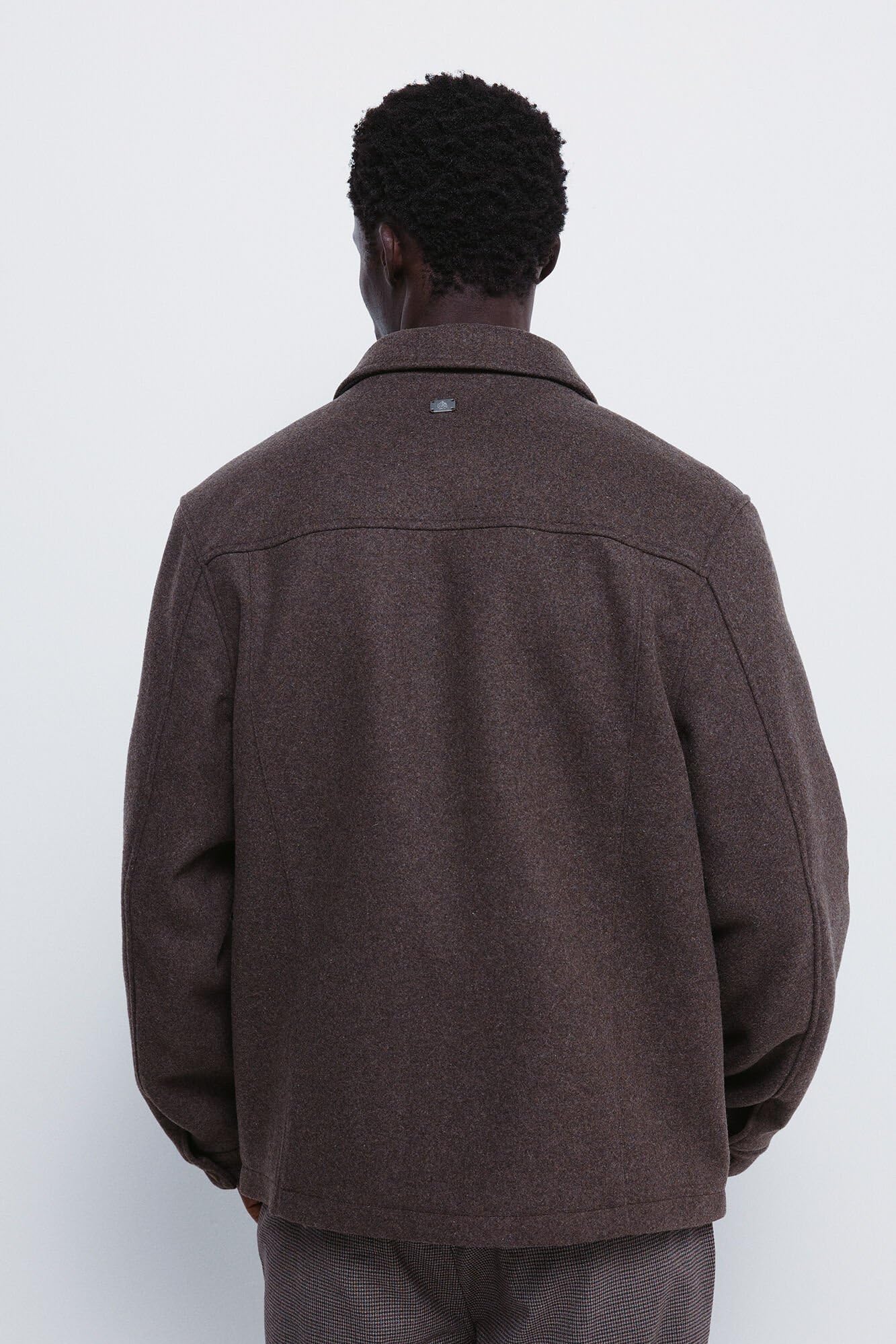 SPRINGFIELD Crew with Woven Piece At Neck and Hem Sweater Sudadera De Cuello Redondo para Mujer