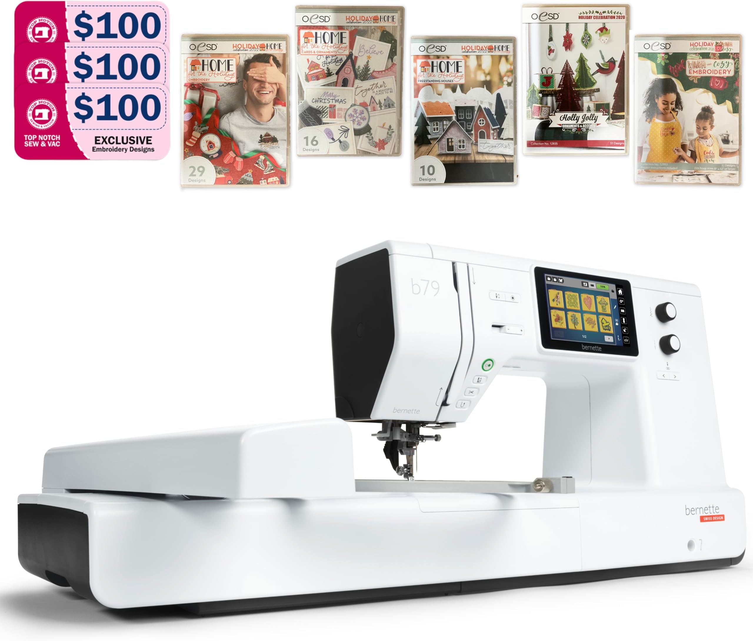 B79 Sewing and Embroidery Machine Christmas Design Bundle