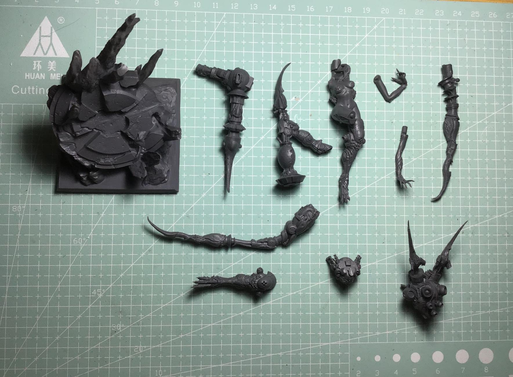 140mm Harz Modell Abbildung Kits GK ， Unmontierter unbemalter Bausatz