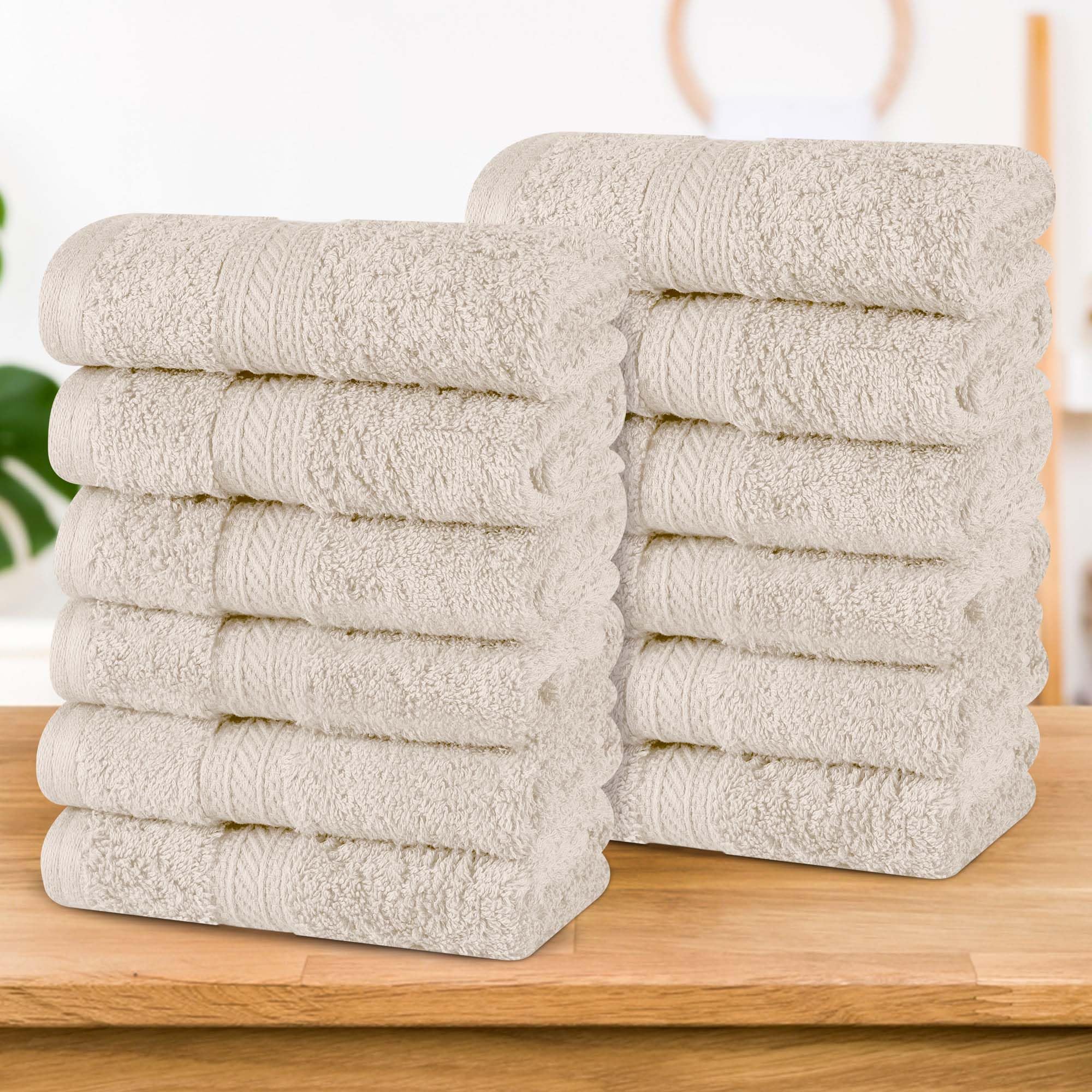 Serviettes en coton de luxe Superior Atlas épaisses et ultra douces