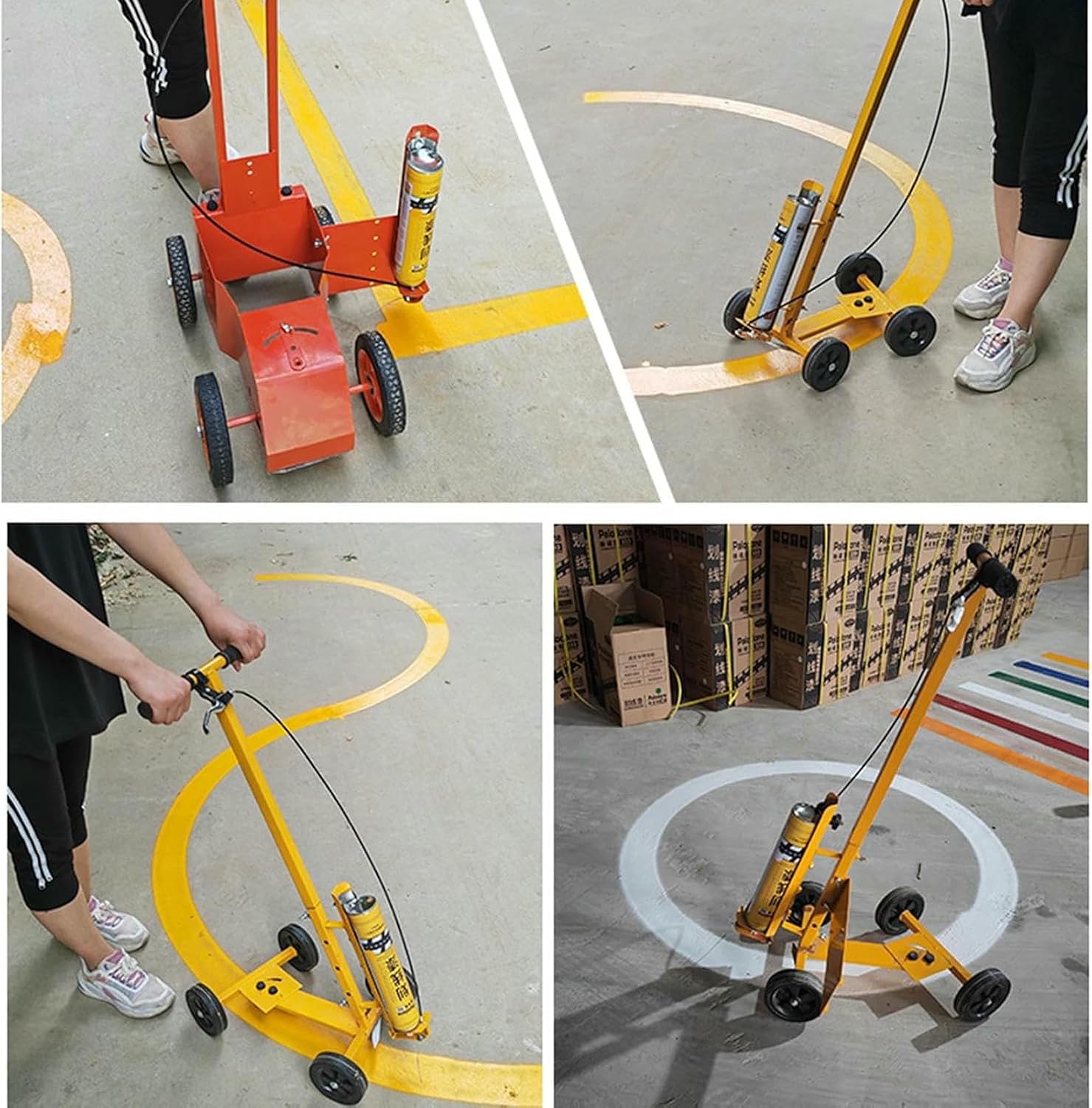 Road Spray Paint Marking Machine Spray Line Marking Paint Machine, Marking Sports Fields, Flooring Tools (Painting Not Included)~/