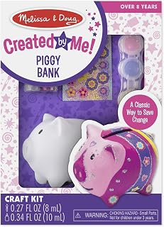 Melissa & Doug Created by Me! Piggy Bank Decorate-Your-Own Craft Kit
