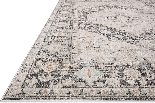 Miniatura 3 de Loloi II Monroe Collection MON-01 - Alfombra de pasillo color carbónmulti de 2 pies 6 pulgadas x 10 pies