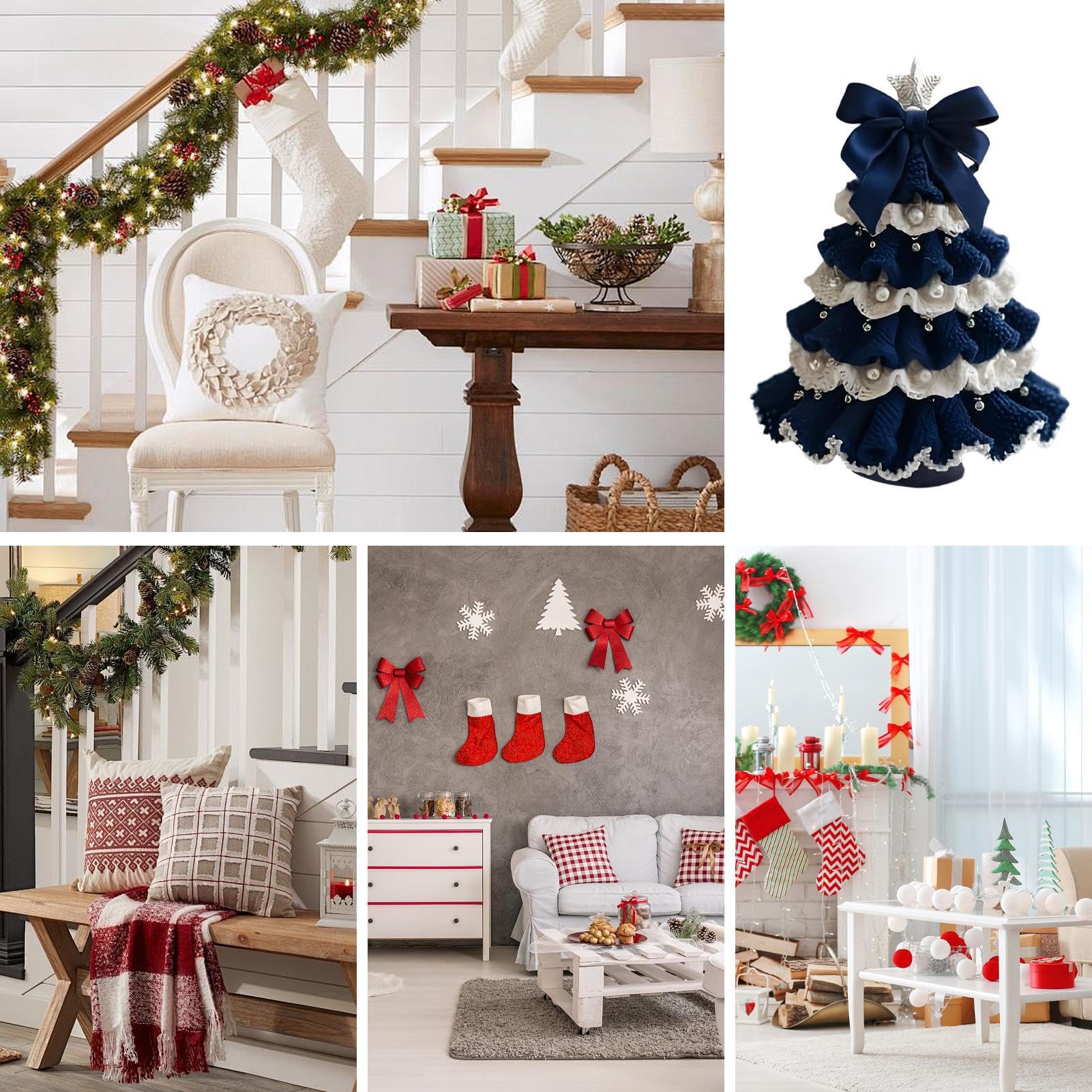 Kit Uncinetto Per Principianti - Set Per Creare Angeli Di Natale, Decorazioni Fai Da Te Per Albero, Finestre, Compleanni
