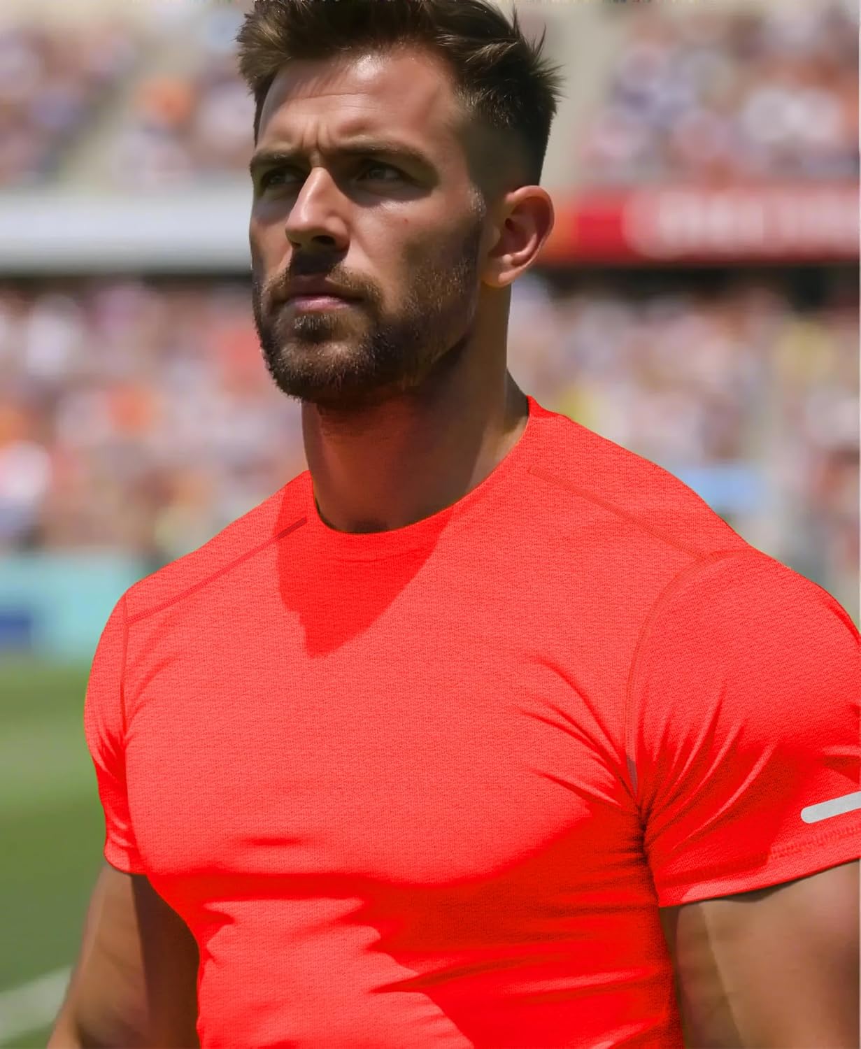 Workout Shirts Men Moisture Wicking T-Shirt Quick Dry Running Short Sleeve Gym Performance Active Tee Athletic Fit - Image 3