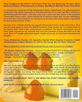 The Cheesecake Factory Copycat Recipes: Replicate The Most Wanted Recipes From Your Favorite Restaurant at Home (Copycat Cookbooks On A Budget)