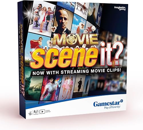 Miniatura 1 de Scene IT Juego de mesa de trivia de películas la mejor prueba de conocimiento de películas juego de fiesta familiar para resolver rompecabezas