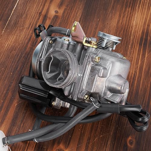 Miniatura 4 de GY6 Carburador de 0.945 in con filtro de combustible y línea de combustible para ciclomotores de 4 tiempos GY6 200cc ATV Go Karts Scooter