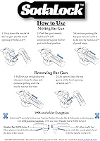 Vista 8 de Soporte para pistola de soda SodaLock. Las pistolas de soda nunca se caen, bandeja de goteo fácil de limpiar.