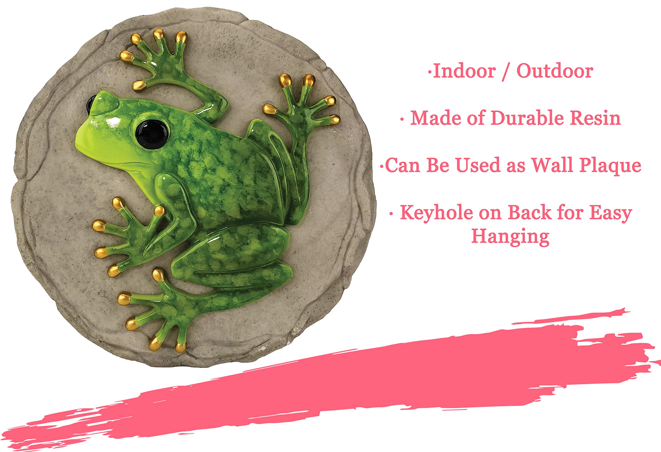 Amazon.co.jp: Spoontiques - ガーデン装飾 - 隆起したカエルの踏み石