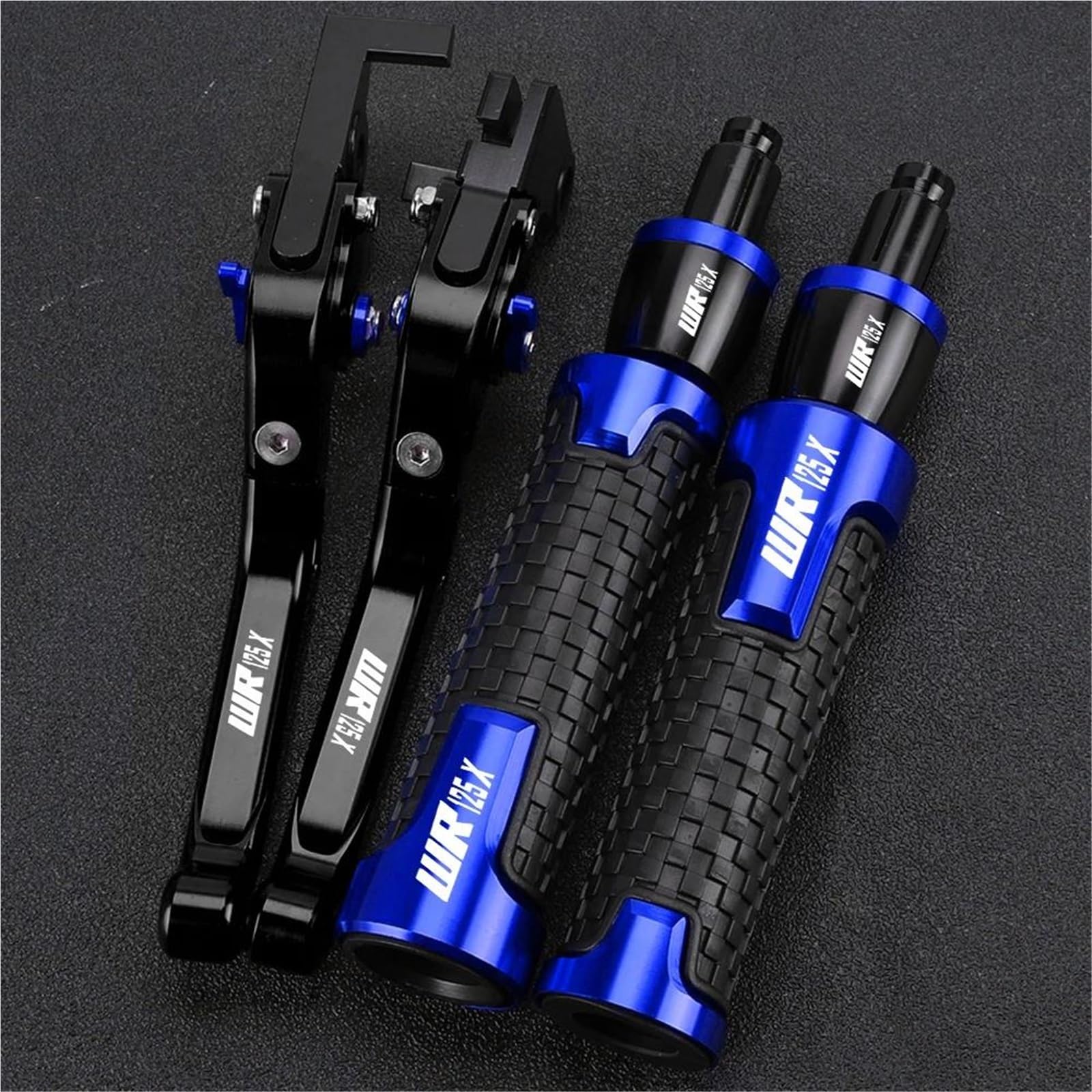 Gquikgw Blue 1 Replace Motorcycle Accessories Adjustable Clutch Brake Lever Handlebar Grips Ends For Y-Amaha Wr125 Wr125x 2012-2016 Wr 125X