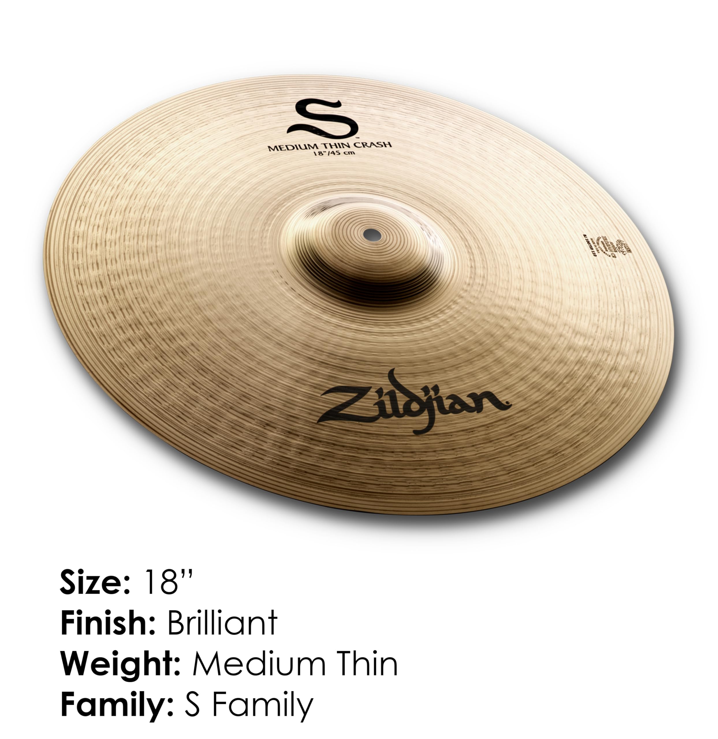 ZILDJIAN S18CH S Platillo 18" S medium thin crash