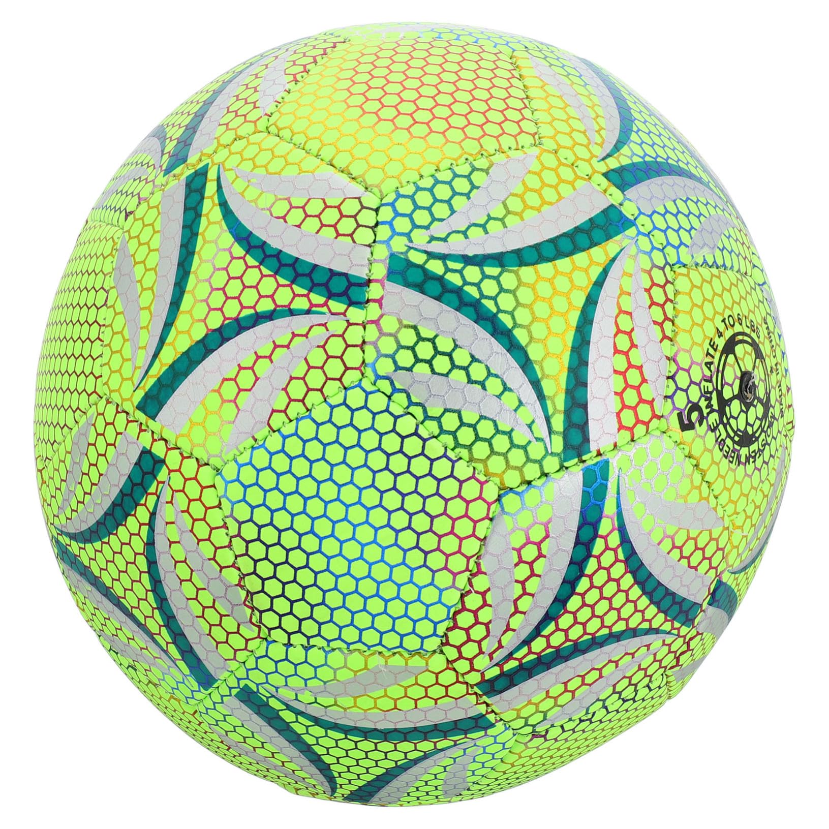 HEMOTON Balón de Fútbol Resistente y Fluorescente para Adultos y Jóvenes Brillo Nocturno Seguro para Entrenamiento y Oscuridad