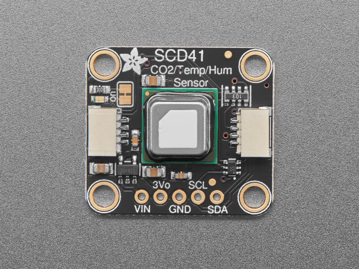 Adafruit SCD-41 - Sensor de temperatura y humedad real de CO2, STEMMA QT/Qwiic, 5190