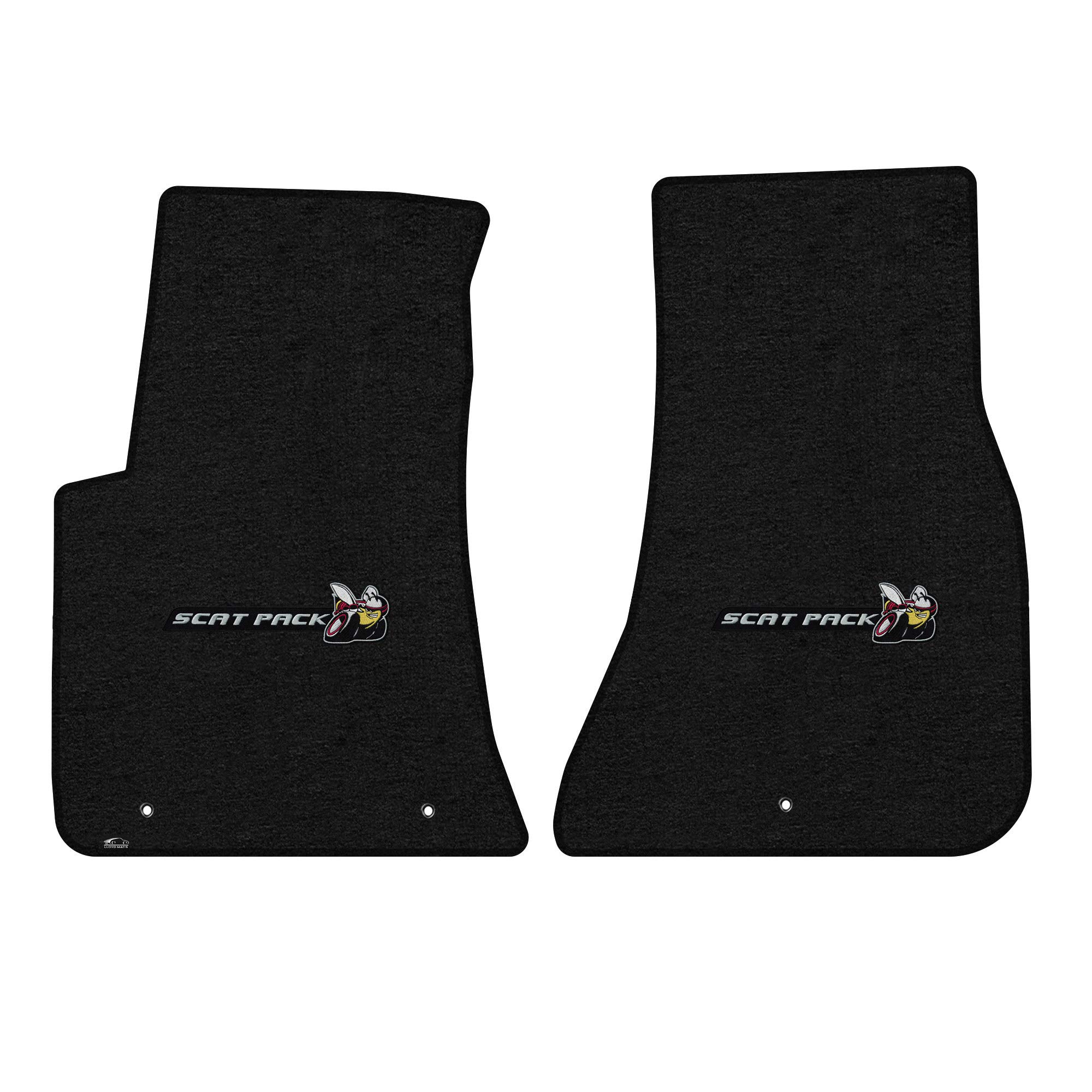 Lloyd Mats Custom Fit Floor Mats for Dodge Challenger RWD 2011-2023 LogoMat 4PC Set Charcoal