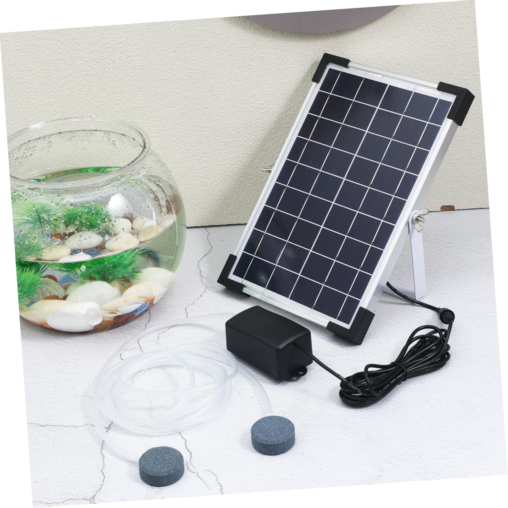 PRETYZOOM Bomba De Oxígeno Solar para Estanques Bomba De Aire para Acuarios Aireador para Peceras para Estanques De Peces Accesorio para Peceras