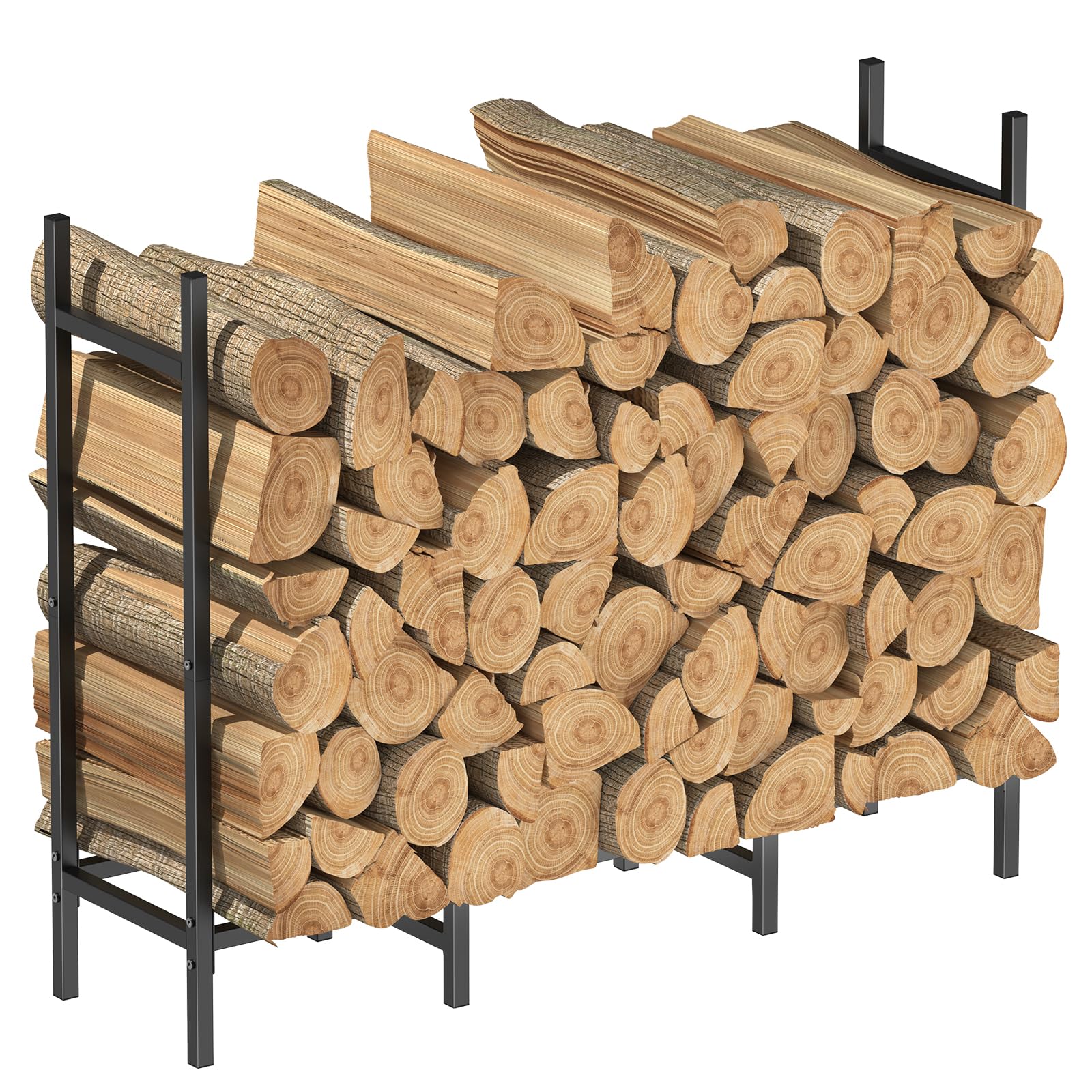 Kaminholzregal 120x80cm Metall | Wetterfest Für Innen & Außen | DIY Aufbau