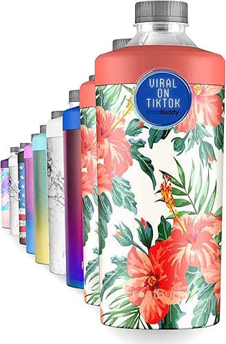 Big Buddy - Enfriador de botellas 3 en 1 y vaso de 24 onzas en 1, primer enfriador de acero inoxidable del mundo para botellas de 20 onzas, función