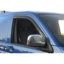 Derivabrisas Dga DGA 24024 - Deflectores de Viento y Lluvia para VW Transporter T6 2015 en adelante, fijación Interna.