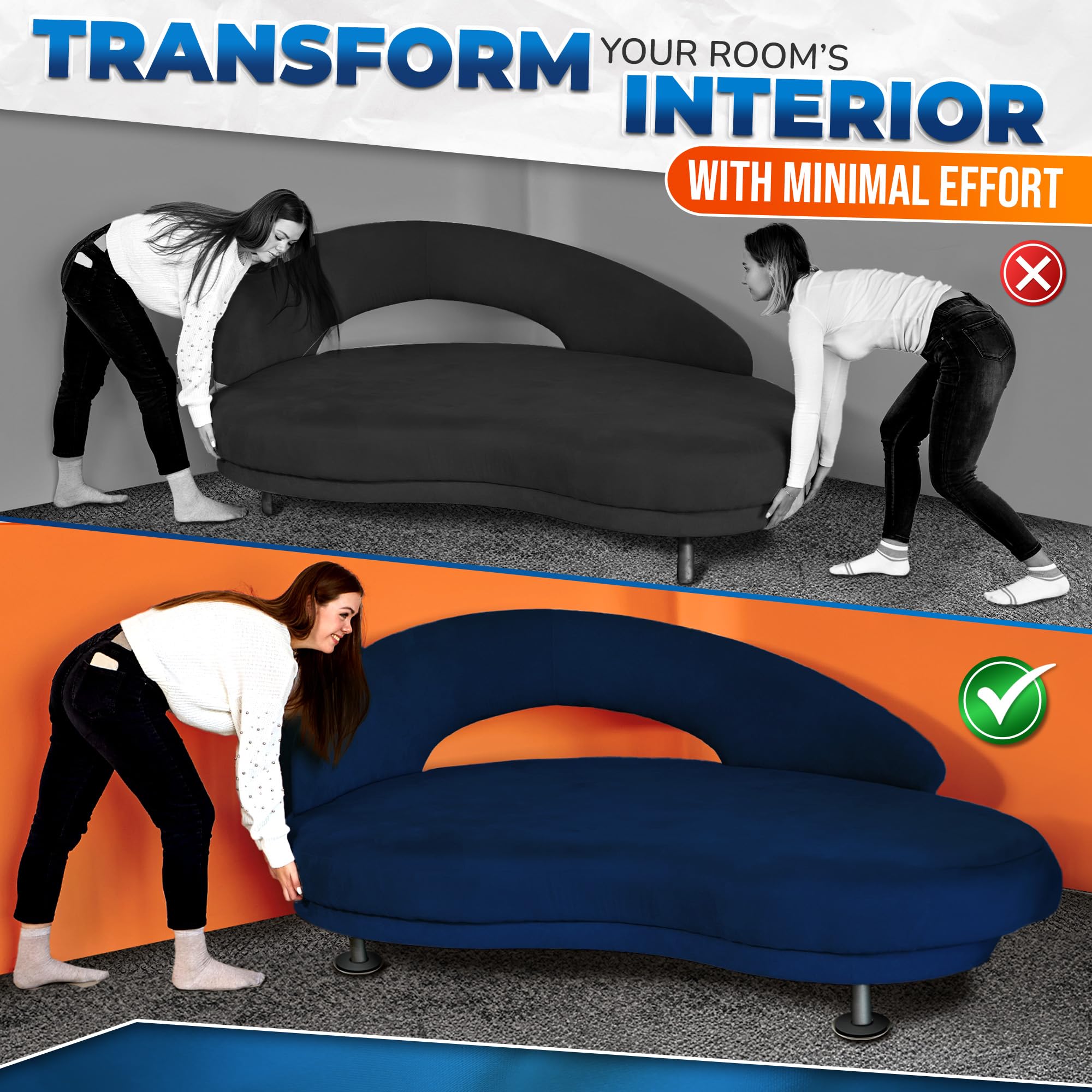 Transportador De Muebles Herramienta Para Mover Muebles, Deslizadores Para Muebles Pe | Meses Antideslizante Muebles
