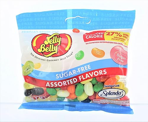 Jelly Belly Gomitas de sabor surtido sin azúcar, bolsa de 2.8 onzas (paquete de 3)