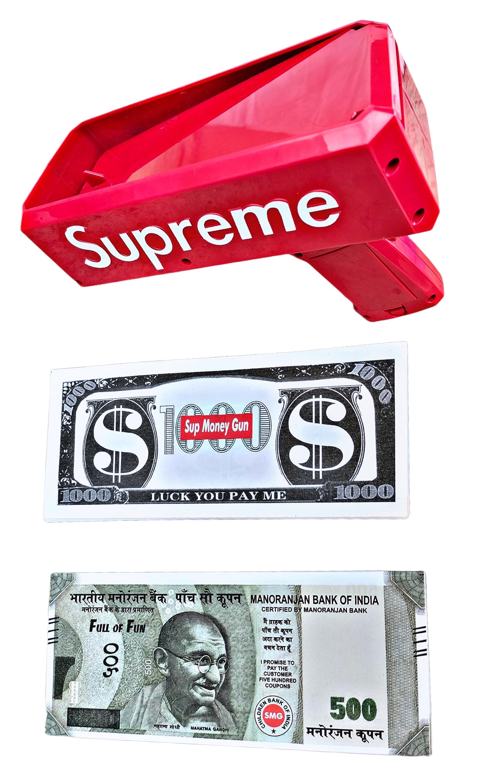 RUHANI Cash Cannon Money Gun for Wedding, Parties and Fun Include 100 Fake Dollar- Red Money Gun (Red), Modern (B0CHYHMT1X) Amazon Price History, Amazon Price Tracker