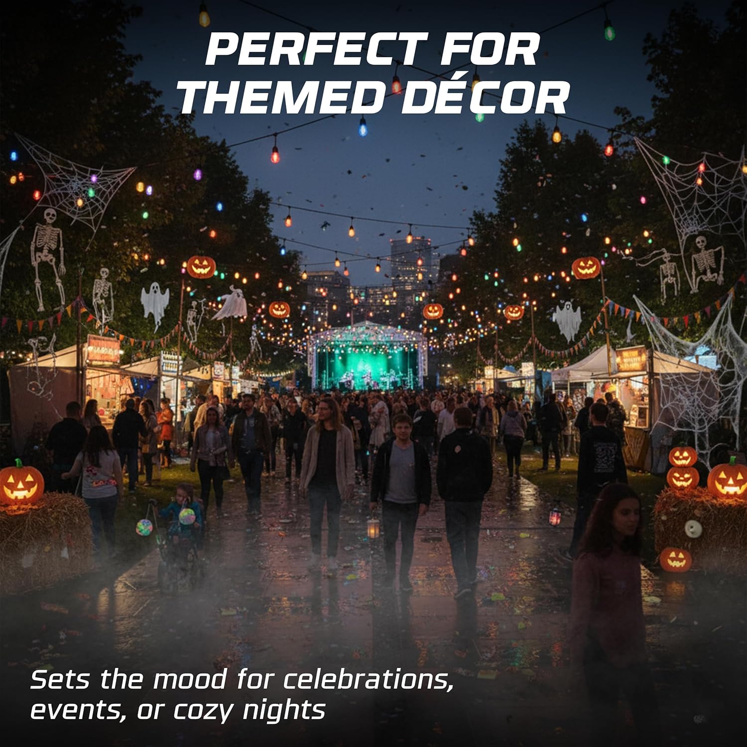 OHLECTRIC OL-45538 S14 LED Bulbs for Outdoor String Lights - E26 Base, 11 Watts, 130 Volt Ceiling Light Bulbs - Dimmable Sign Light Bulbs with 5000 Lighting Hours, Transparent Yellow, Pack of 10