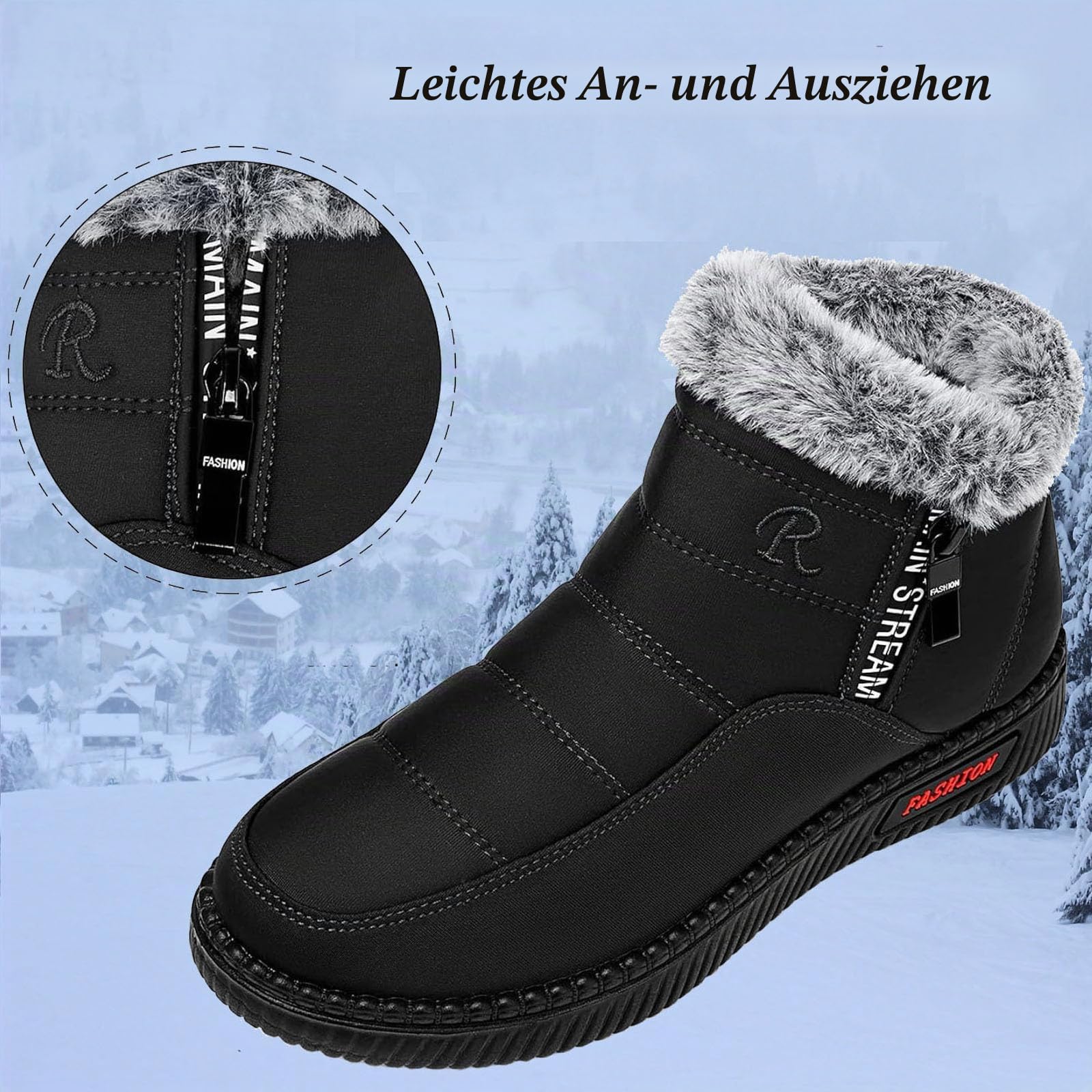Lvptsh Damen Winterstiefel Schneestiefel Warme Gefüttert Anti-Rutsch Warm Leicht Winterschuhe Outdoor Boots
