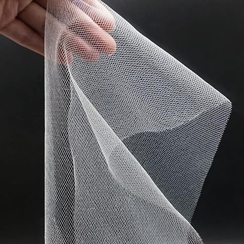 Miniatura 225 de Rollos de tela de tul rojo de 6 pulgadas por 100 yardas (300 pies), carrete de tela, cinta de tul para envoltura de regalos de Navidad, lazo de tutú