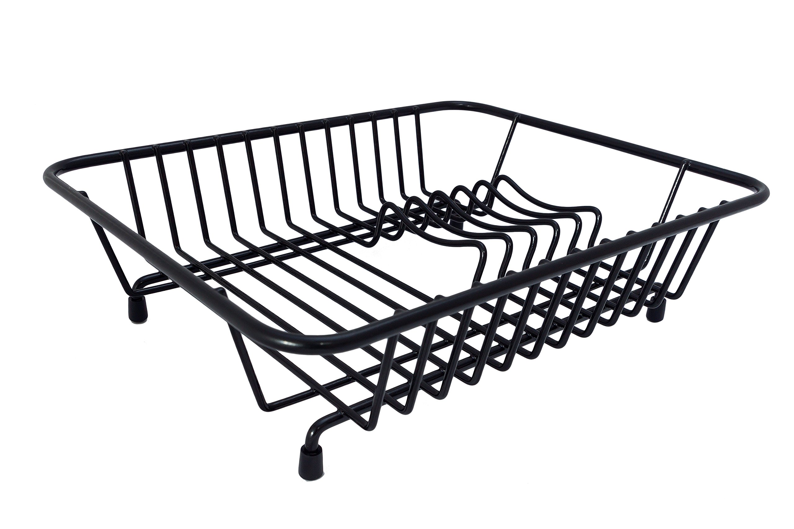 Delfinware Compact Kitchen Dish Drainer White Stainless Steel Black Cream Grey